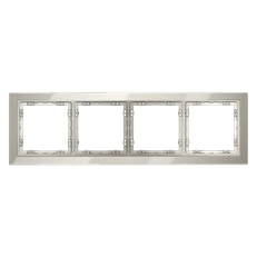 Изображение Рамка стеклянная VOLTUM S70 на 4 поста (кашемир, стекло)