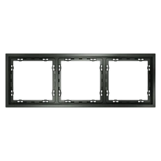 Изображение Рамка пластиковая VOLTUM S70 на 3 поста (титан)